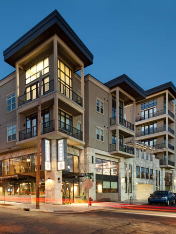 St. Mary's Square Building Exterior at Duskat St. Marys Square Apartments, Raleigh, NC