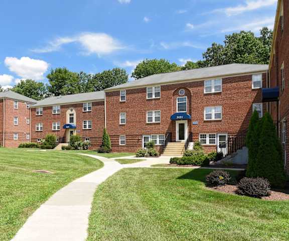 Community exterior at Cross Country Manor Apartments, Baltimore, MD