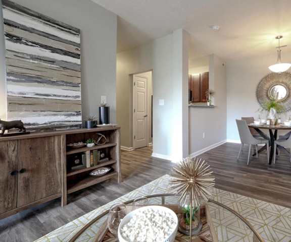 Open layout floor plan at Champion Farms Apartments, KY, 40241