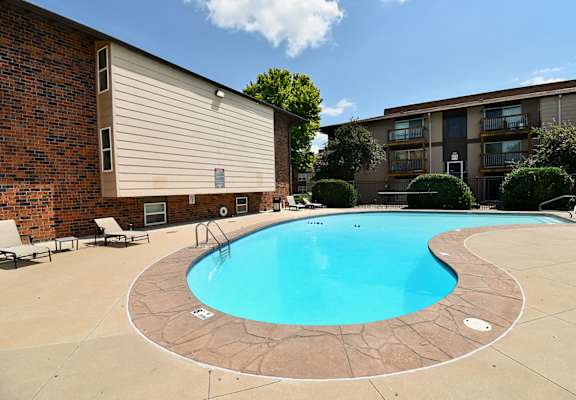 our apartments have a large pool for residents to enjoy