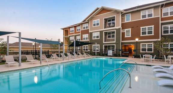 Sparkling Swimming Pool at The Elliott Senior Apartments, Arlington, TX, 76002
