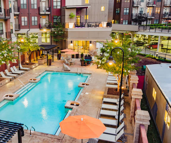 Pool with Sundeck at Park & Kingston, Charlotte NC 28203