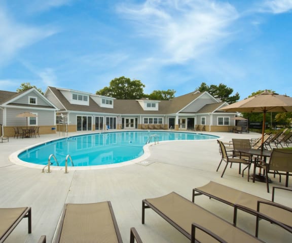 Pool at Perring Park Apartments, Parkville, Maryland