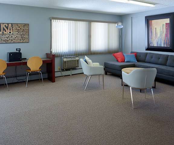 Living Area Interior at Cambridge Towers Apartments, Minnesota