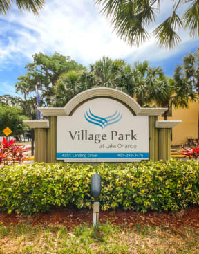 entrance at Village Park, Orlando, FL, 32808