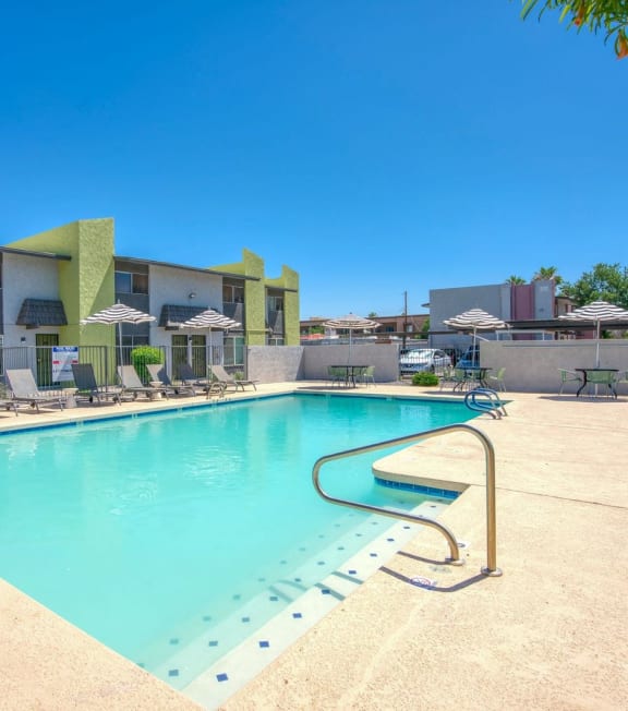 the swimming pool at our apartments at Connect on Missouri, Phoenix, 85015
