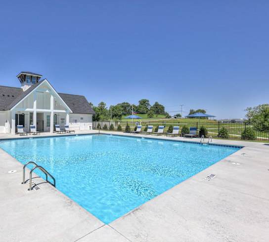 Outdoor swimming pool at 1104 Residences Antioch, TN homes for rent.