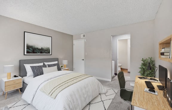 Bedroom at Reflections at the Marina