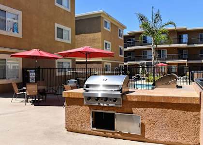 community grilling area