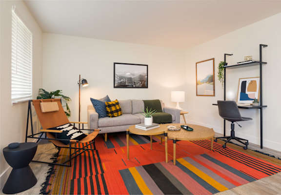 Living room at Cedar House, 98682 WA
