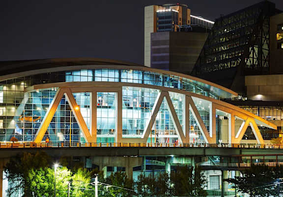 Iconic Atlanta sign at Atlanta Philips Area located in Atlanta, GA