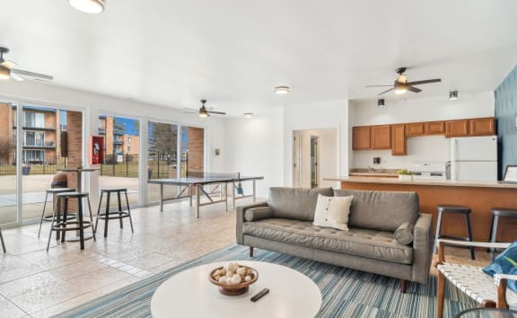 Living And Kitchen at The Reserve on Washington, Illinois