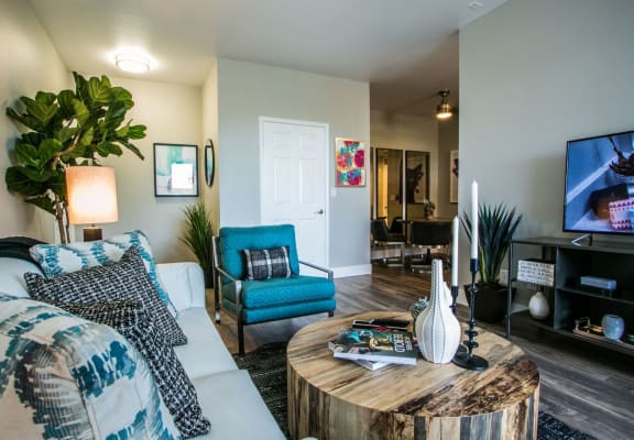 Modern Living Room at Villa Serena, Henderson
