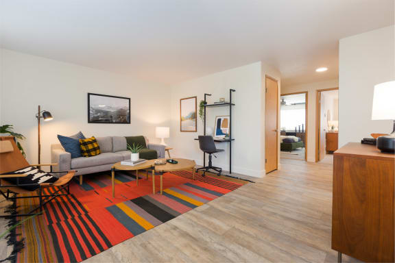 Modern Living Room at Cedar House, WA