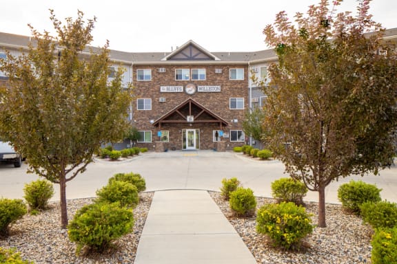 Bluffs leasing office entrance