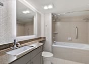 Thumbnail 67 of 67 - White Bathroom Interior at AVIA on Pike Street, Seattle, 98101