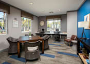 Thumbnail 33 of 62 - Business center with computers at The Grove Apartments, California, 91761