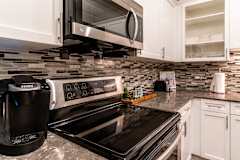 a washer and dryer in the laundry room of a home
