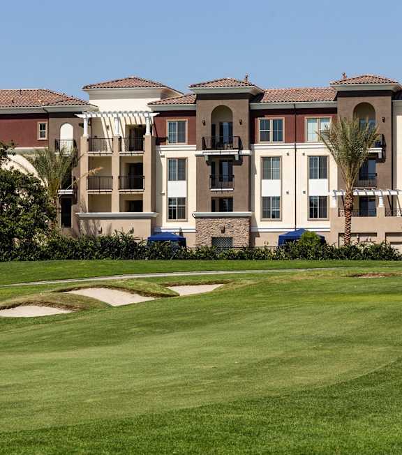 Adagio on the Green Apartments in Mission Viejo, California Exterior and View of Golf Course