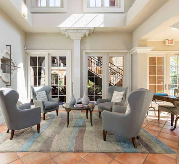 Colorful Apartment Living Room Interior Photo