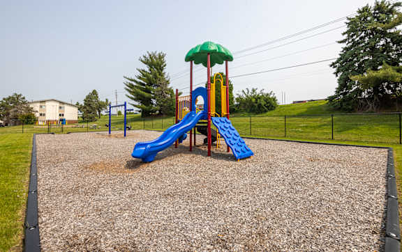 A playground at Kimberly Club Apartments, Iowa