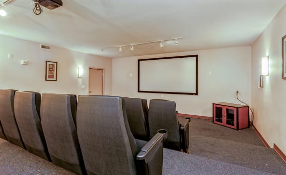 Fireplace Living Area at Blue Ribbon Lofts, Wisconsin