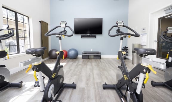Fitness Center with stationary bikes