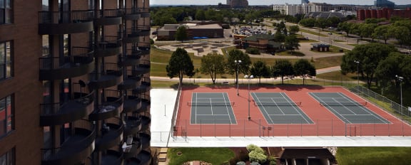 Tennis Courts at Durham, Minnesota