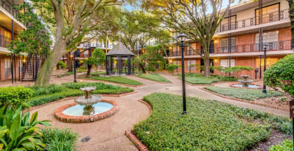 Extensive Outdoor Amenity Spaces at Allen House Apartments, Houston, 77019