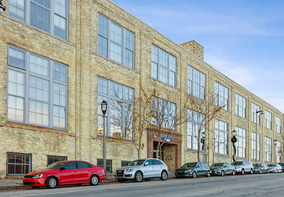 exterior view of blue ribbon lofts