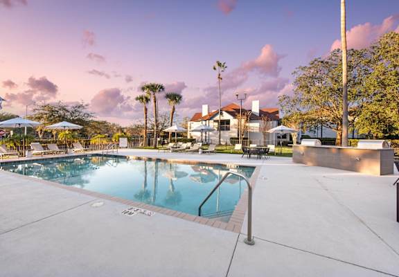 the pool at Lenox Cove apartments