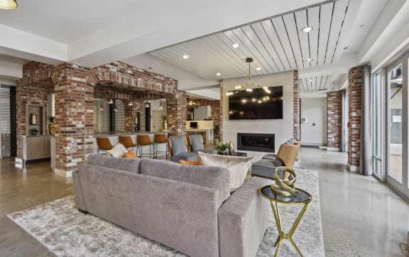 Living room at Penn Circle, Carmel, IN, 46032
