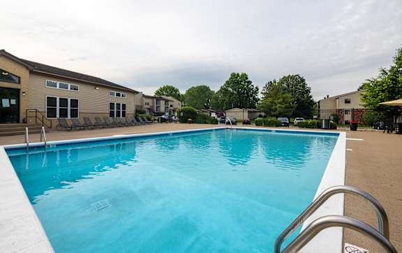 A large swimming pool at Indian Ridge Apartments, Davenport, 52807