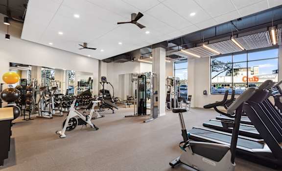 The Asher apartments fitness center