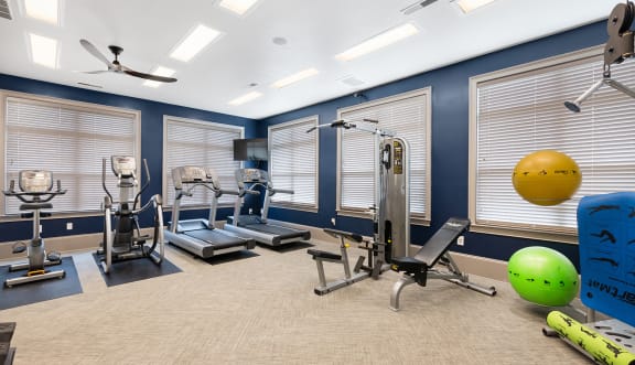 the gym at the enclave at woodbridge apartments in sugar land, tx at ReNew Glenmoore, Glenmoore, PA