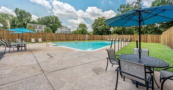 take a dip in the pool at hawthorn pointe apartments in windsor mill,