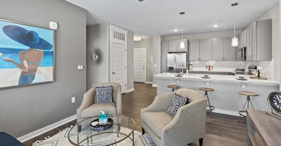 Living And Kitchen at Central Island Square, Charleston, 29492