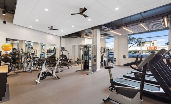 The Asher apartments fitness center