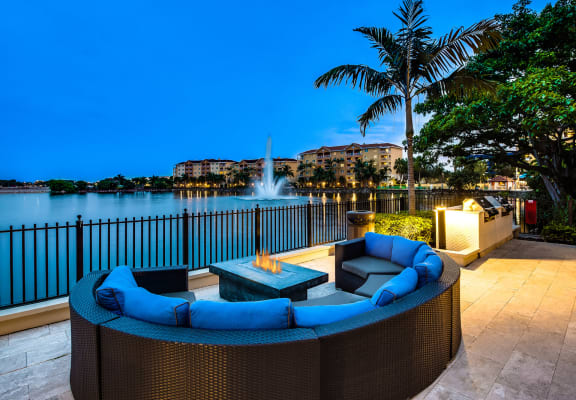Relaxing Outdoor Lounge Area with Fire Pit at Windsor at Doral, 4401 NW 87th Avenue, Doral