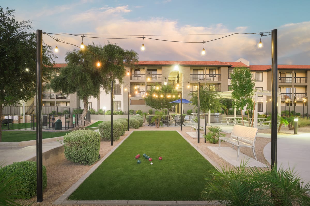Shared outdoor space at Reveal.