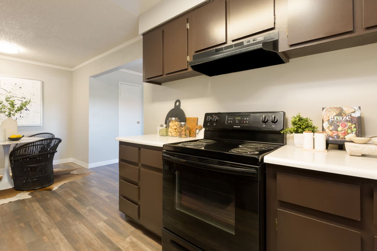 Apartment kitchen — representative home at Reveal.