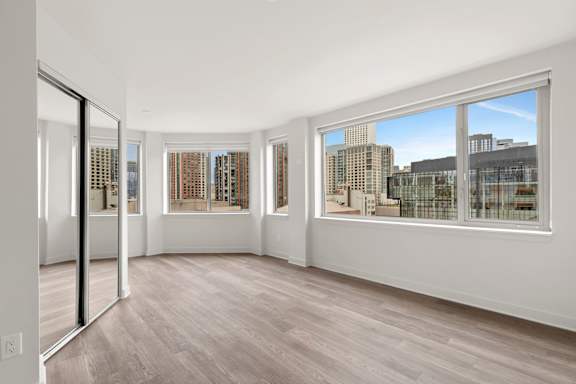Room with view of city at AVIA on Pike Street, Seattle