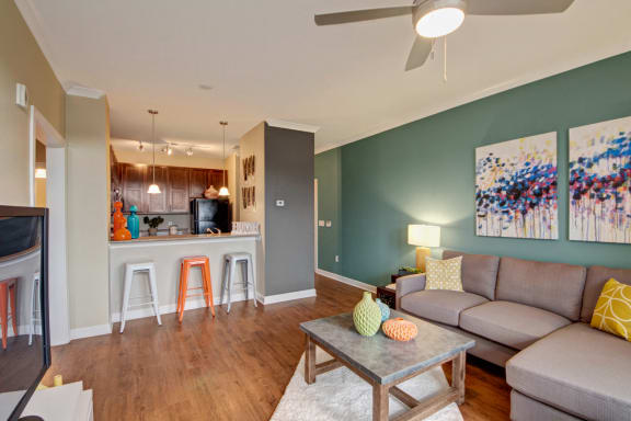 Kitchen and Living Room
