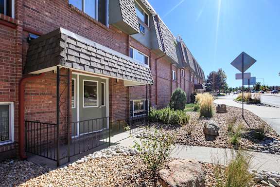 Entrance To Building at Golden Arms Apartments, Golden Colorado