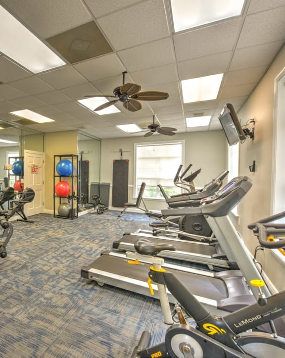 Fitness Center at Ocean Park Apartments in Jacksonville. FL