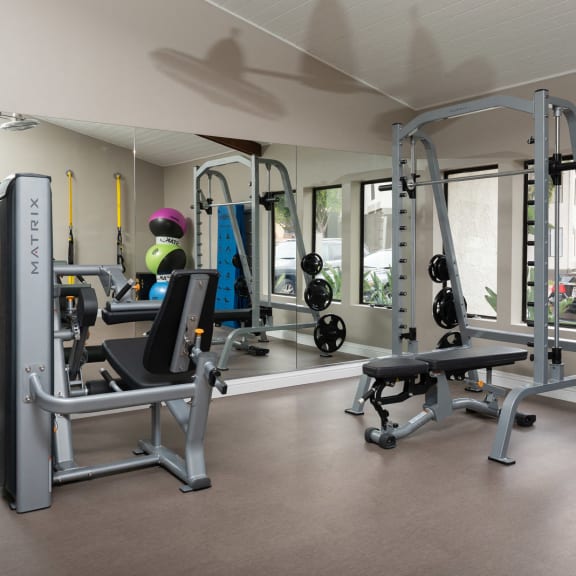 Fitness center at Mission Trails Apartments San Diego, San Diego, CA, 92119