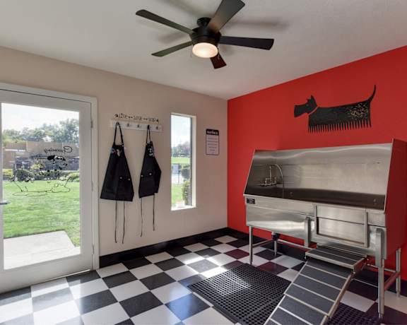 Community Pet Washing and Grooming Area at The Fountains of Fair Oaks in Fair Oaks, CA 95628