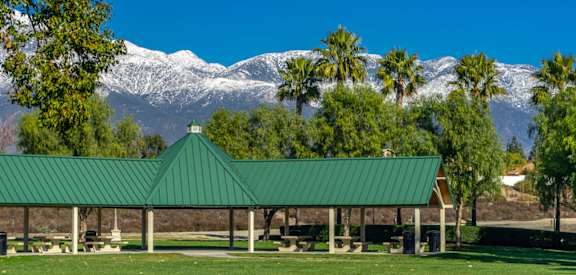 Park in Fontana with Mountain View at Levante Apartment Homes in Fontana, CA