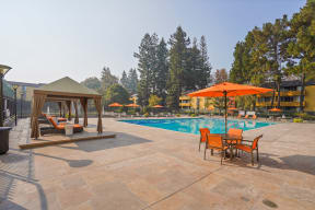 Apartments in Mountain View for Rent - Americana Apartments Pool Area