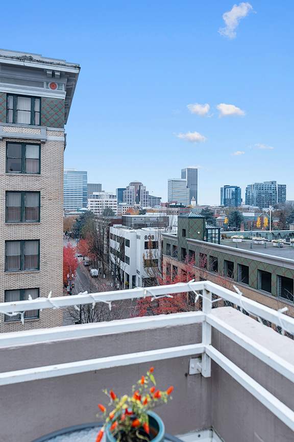 Rooftop Terrace Seating at The Lafayette, Portland, OR, Oregon